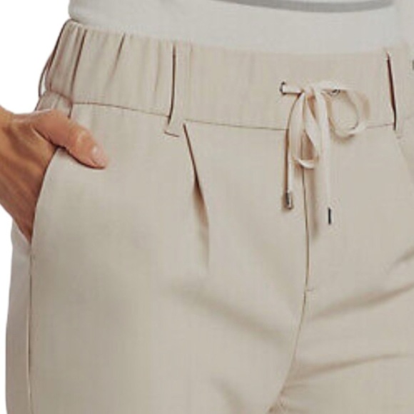 ATM Anthony Thomas Melillo Womens Beige Crop Drawstring Pull On Small - Picture 6 of 13